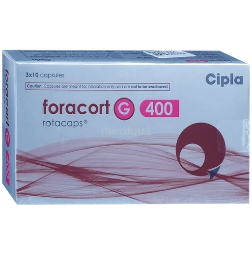 foracort g 400mcg rotacap 30's